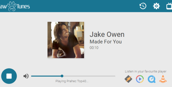 PawTunes - Open Source Web Radio Player
