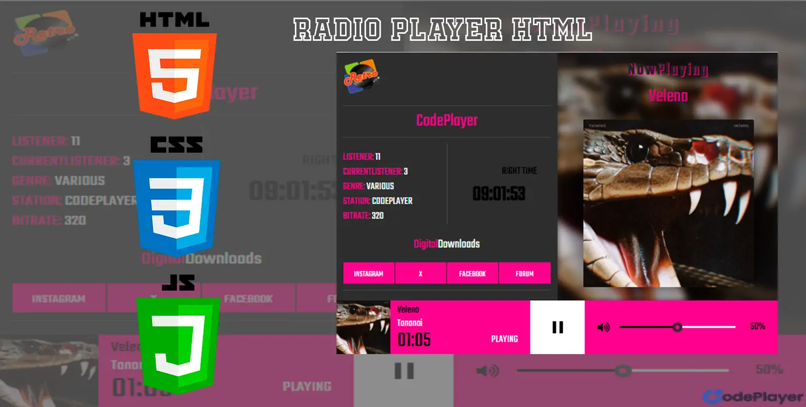 RADIO PLAYER HTML-20