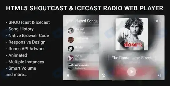 HTML5 Shoutcast & Icecast
